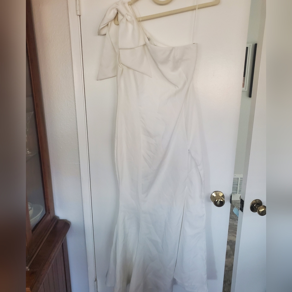 Petal & Pup One-Shoulder Midi Dress with Side Slit - Picture 2 of 10